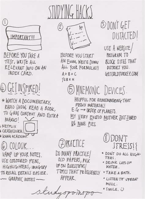 study hacks